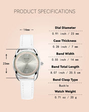 Laden Sie das Bild in den Galerie-Viewer, P2278 | Quartz Women Watch | Leather Band-megalith watch