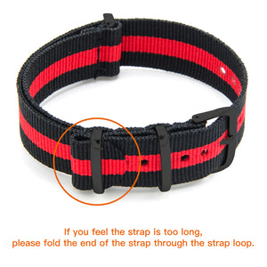 NATO Strap 4/8 Packs - 16mm 18mm 20mm 22mm 24mm Premium Ballistic Nylon Watch Bands Zulu Style with Stainless Steel Buckle