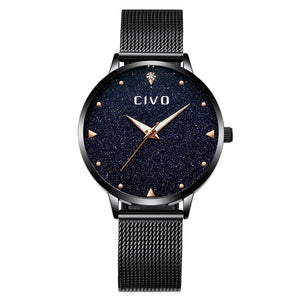 8002C | Quartz Women Watch | Mesh Band