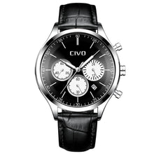 Laden Sie das Bild in den Galerie-Viewer, 8016C | Quarz-Herrenuhr | Lederarmband