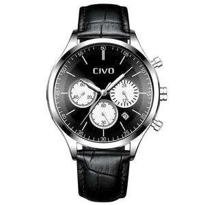 8016C | Quarz-Herrenuhr | Lederarmband