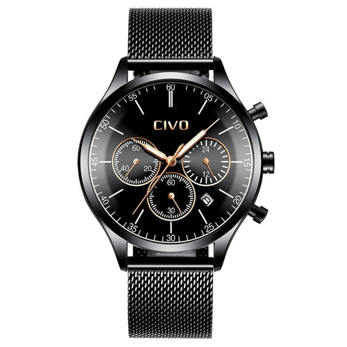 8016C | Quartz Men Watch | Mesh Band