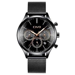 8016C | Quarzuhr für Herren | Mesh-Armband