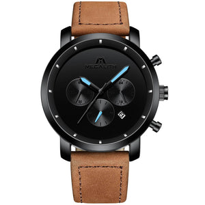 8021M | Quarz-Herrenuhr | Lederarmband