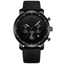 Laden Sie das Bild in den Galerie-Viewer, 8021M | Quarz-Herrenuhr | Lederarmband