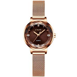 8024C | Quartz Women Watch | Mesh Band