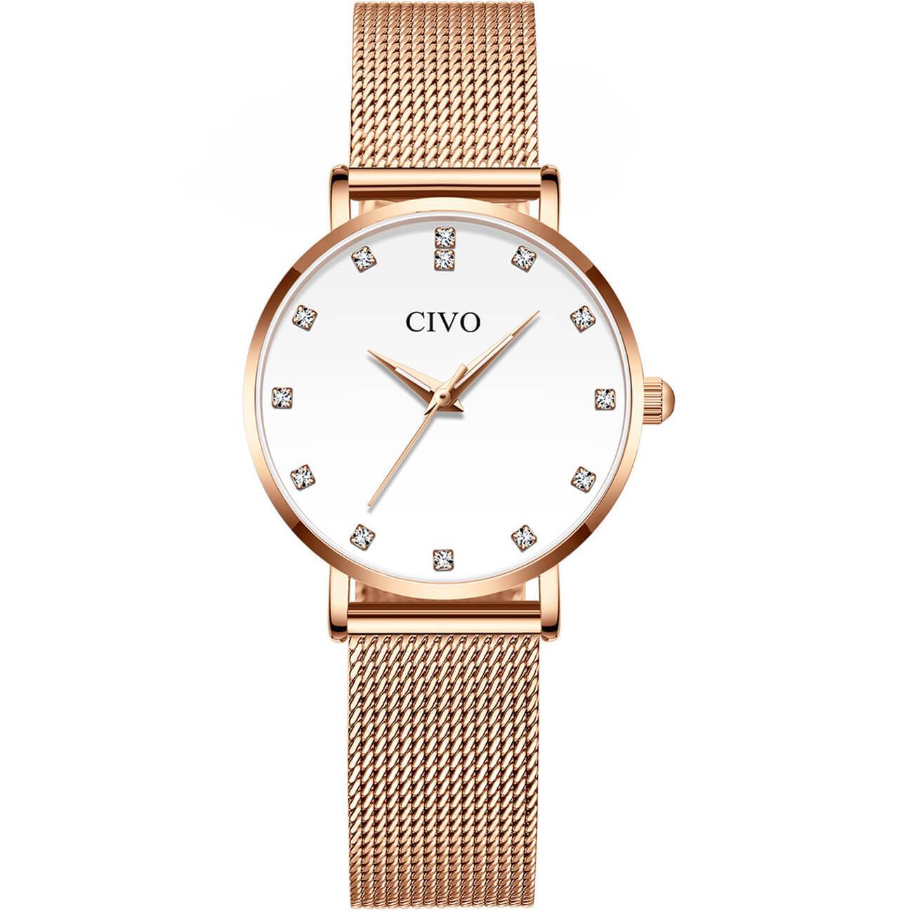 8055C | Quartz Women Watch | Mesh Band