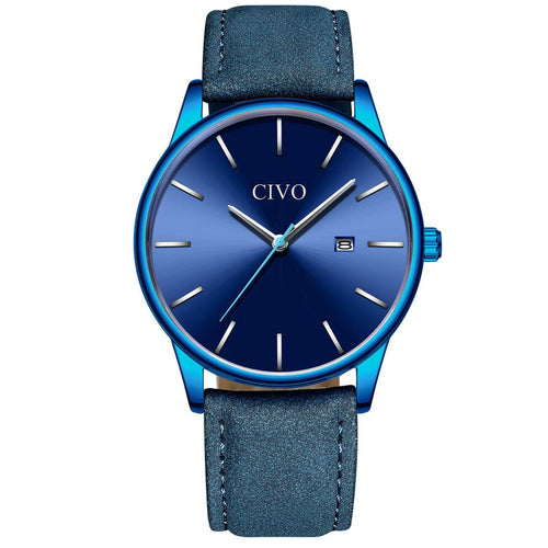 8082C | Quartz Men Watch | Leather Band