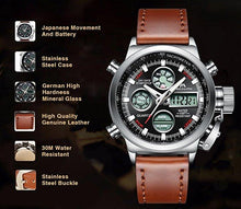 Laden Sie das Bild in den Galerie-Viewer, 0031M | Quarz-Herrenuhr | Lederarmband