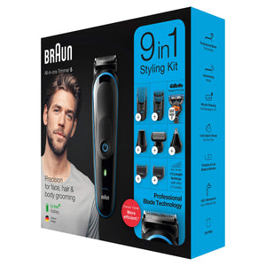 All-in-one trimmer   9-in-1 Beard Trimmer, Hair Clipper, Ear and Nose Trimmer, Body Groomer, Detail Trimmer, Rechargeable, with Gillette ProGlide Razor