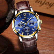 Laden Sie das Bild in den Galerie-Viewer, 0060M | Quarz-Herrenuhr | Lederarmband