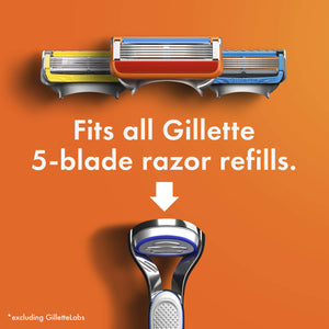 Fusion5 Men's Razor Handle + 4 Blade Refills
