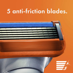 Fusion5 Men's Razor Handle + 4 Blade Refills