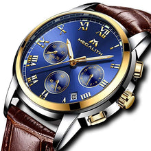 Laden Sie das Bild in den Galerie-Viewer, 0060M | Quarz-Herrenuhr | Lederarmband