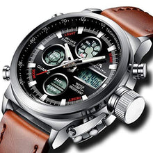 Laden Sie das Bild in den Galerie-Viewer, 0031M | Quarz-Herrenuhr | Lederarmband