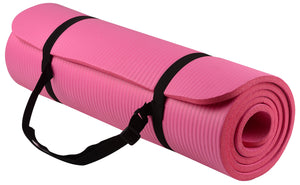 Yoga-Allzweckmatte, 1,27 cm, extra dick, hohe Dichte, reißfest, mit Tragegurt 