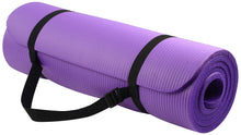 Load image into Gallery viewer, Yoga All-Purpose 1/2-Inch Extra Thick High Density Anti-Tear Exercise Yoga Mat with Carrying Strap