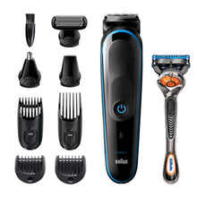 Load image into Gallery viewer, All-in-one trimmer   9-in-1 Beard Trimmer, Hair Clipper, Ear and Nose Trimmer, Body Groomer, Detail Trimmer, Rechargeable, with Gillette ProGlide Razor