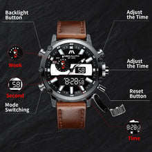 Load image into Gallery viewer, 8229M | Quartz Men Watch | Leather Band-megalith watch