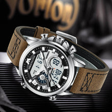 Load image into Gallery viewer, Analog Digital Watch | Leather Band | 8276M