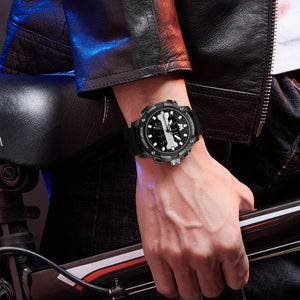 Analog Digital Watch | Rubber Band | 8267M