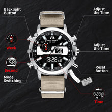 Laden Sie das Bild in den Galerie-Viewer, 8229M | Quartz Men Watch | Nylon Band-megalith watch