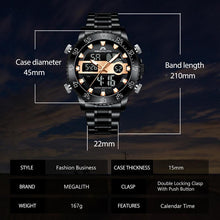 Load image into Gallery viewer, 8222M | Quartz Men Watch | Stainless Steel Band-megalith watch