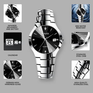 0104C | Quartz Men Watch | Stainless Steel Band