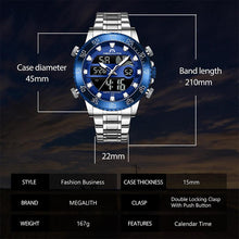 Load image into Gallery viewer, 8222M | Quartz Men Watch | Stainless Steel Band-megalith watch