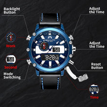 Laden Sie das Bild in den Galerie-Viewer, 8229M | Quartz Men Watch | Leather Band-megalith watch