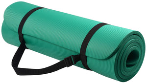 Yoga All-Purpose 1/2-Inch Extra Thick High Density Anti-Tear Exercise Yoga Mat with Carrying Strap