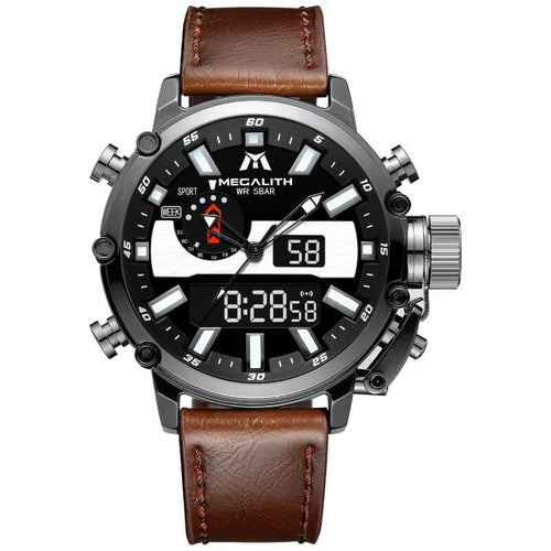 8229M | Quartz Men Watch | Leather Band-megalith watch