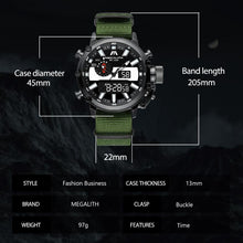 Laden Sie das Bild in den Galerie-Viewer, 8229M | Quartz Men Watch | Nylon Band-megalith watch
