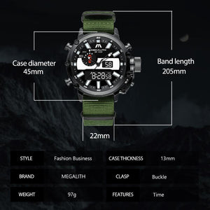 8229M | Quartz Men Watch | Nylon Band-megalith watch
