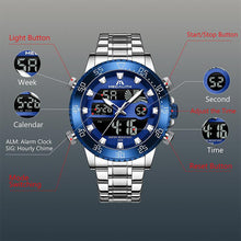 Load image into Gallery viewer, 8222M | Quartz Men Watch | Stainless Steel Band-megalith watch