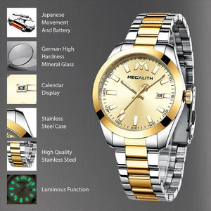 8603M | Quartz Men Watch | Stainless Steel Band-megalith watch