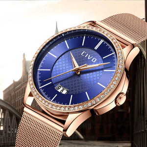 0045C | Quartz Women Watch | Mesh Band