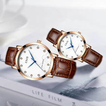 Laden Sie das Bild in den Galerie-Viewer, 2047C | Quarz-Herrenuhr | Lederarmband