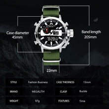 Load image into Gallery viewer, 8229M | Quartz Men Watch | Nylon Band-megalith watch