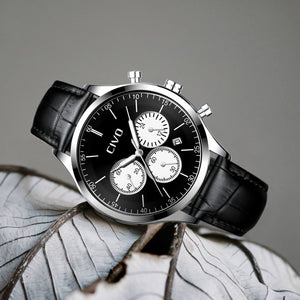 8016C | Quartz Men Watch | Leather Band
