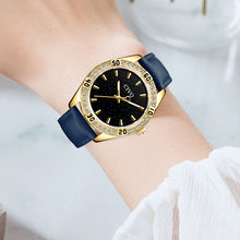Laden Sie das Bild in den Galerie-Viewer, 8118C | Quarzuhr für Damen | Lederarmband
