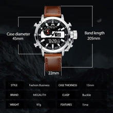 Laden Sie das Bild in den Galerie-Viewer, 8229M | Quartz Men Watch | Leather Band-megalith watch