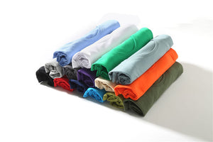 Kurzarm-T-Shirts für Herren und Damen, 100 % Baumwolle, für den Sommer, kurz, männlich/weiblich, Basic-T-Shirts, einfarbig, Rundhalsausschnitt, Übergröße 4XL