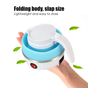 Electric Kettle Foldable Silicone Portable Water Kettle 600ml Mini Small Electric Kettles Travel Water Boiler Camping Kettle
