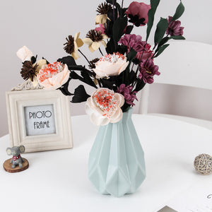 Flower Vase Decoration Home Plastic Vase White Imitation Ceramic Flower Pot Flower Basket Nordic Decoration Vases for Flowers