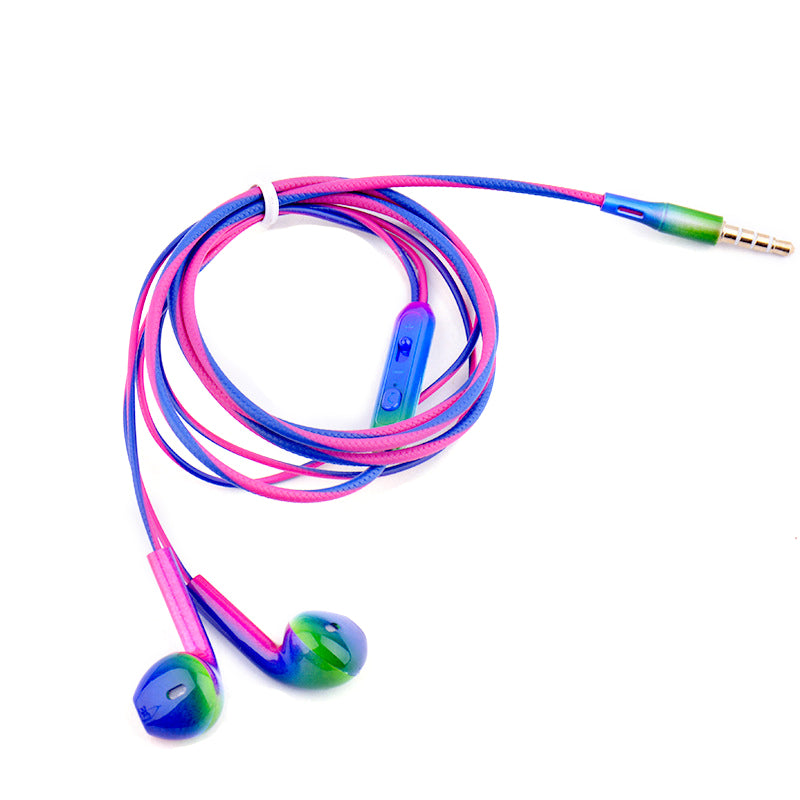 Sport-Headsets mit Bass-Gradient, kabelgebundene In-Ear-Kopfhörer mit Mikrofon, Musik-Ohrhörer für Handy, Computer, PC