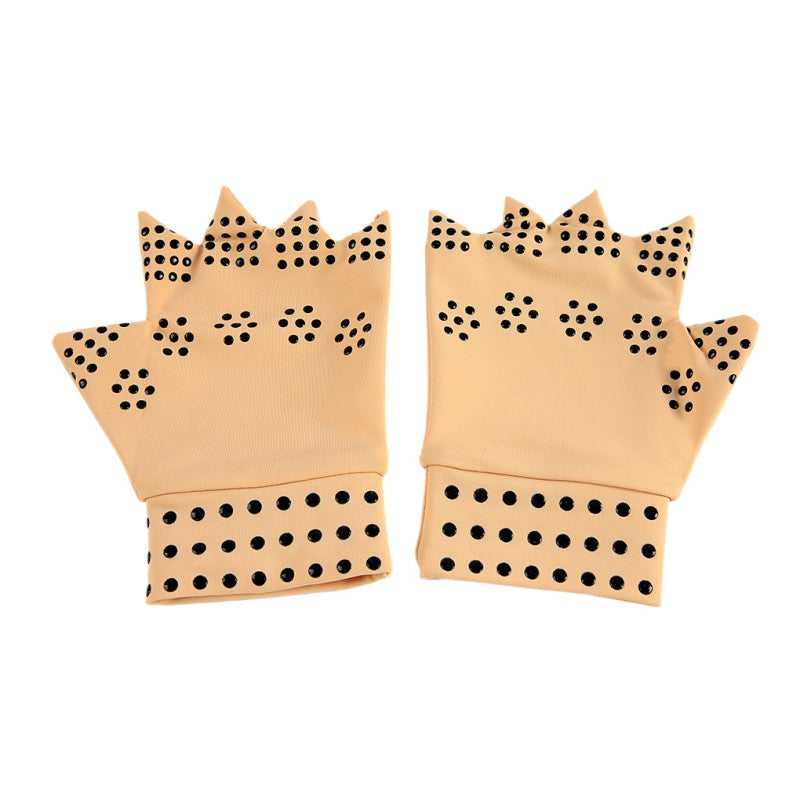 1 Paar fingerlose Massagehandschuhe für die Magnetfeldtherapie, zur Linderung von Arthritis und Schmerzen bei Gelenken, zur Heilung von Zahnspangen, zur Unterstützung der Gesundheitsfürsorge von Utostude