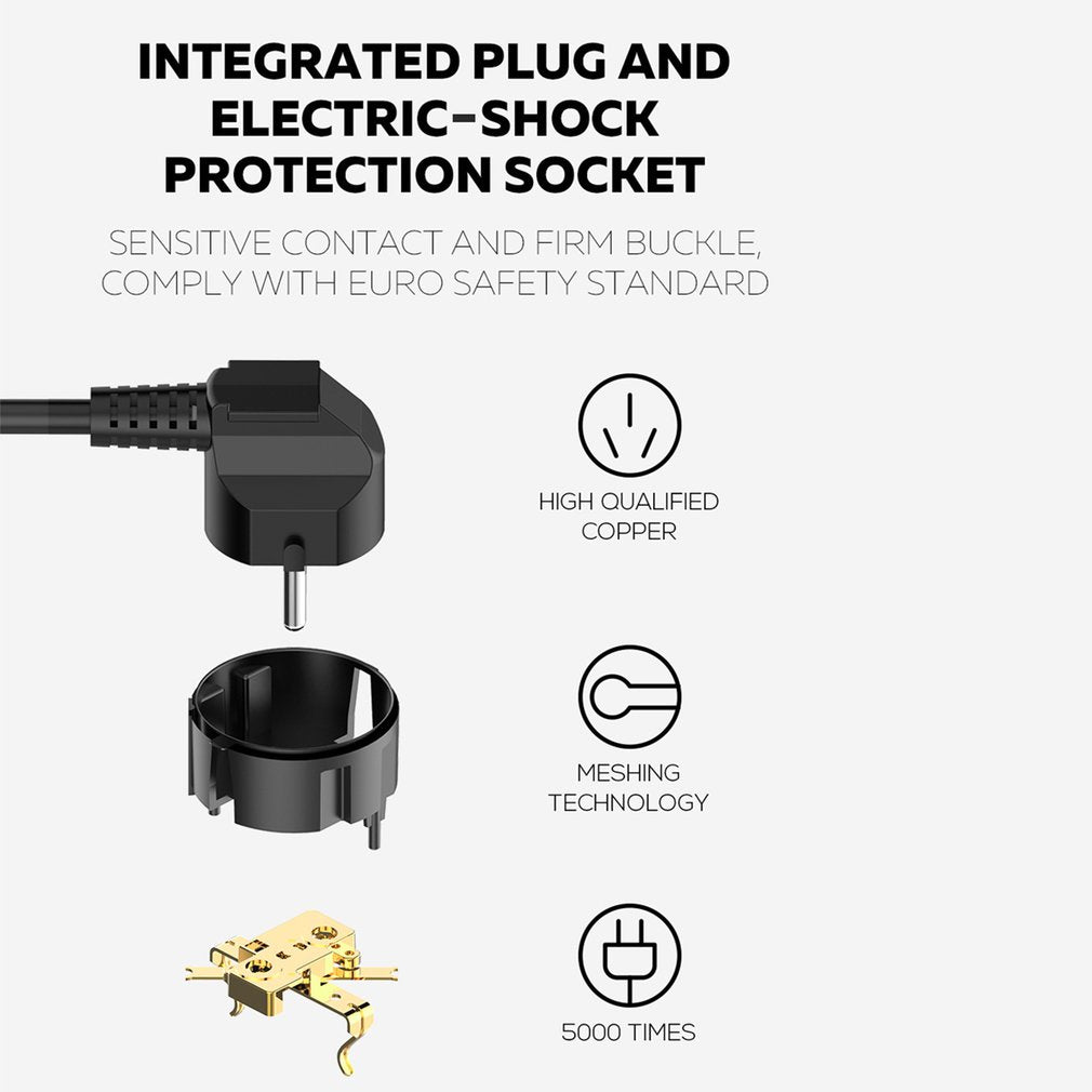 4 USB-Telefonladegerät Mehrere Steckdosen 6 EU-Steckdosenleiste Ladegerät zum Aufladen von Mobiltelefonen zu Hause / im Restaurant