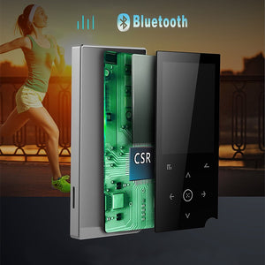 2.4 Inch MP3 Player Bluetooth 4.2 HIFI Music Player 8G/16G Video FM Radio Portable Sports Player with E-book Voice Recorder