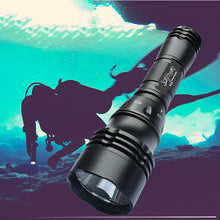 Load image into Gallery viewer, TMWT 1000LM Professional Scuba Diving Flashlight 18650 Powerful XML T6 10W LED Diving Light Lamp Underwater 100 meters